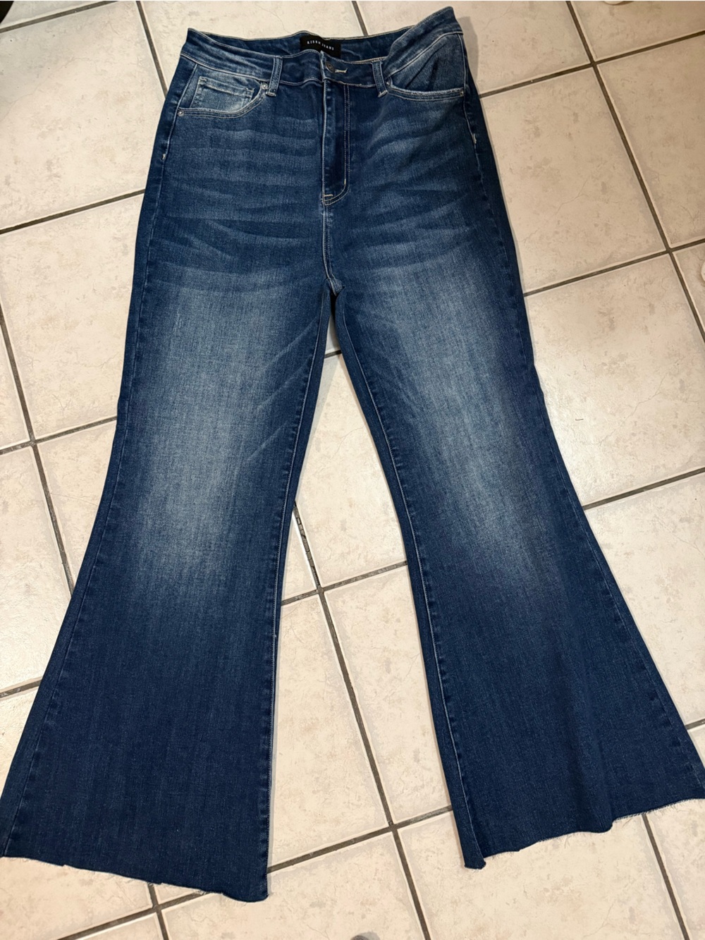 Risen Dark Blue Flare Jeans